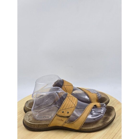 Taos Womens Zone Flat Slip ON Thong Sandal Adjustable Sz 10 - Picture 3 of 8